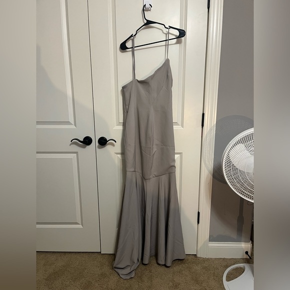 NWT Theia Couture Mineral Crepe Gown Dress Size 12 - Picture 5 of 8